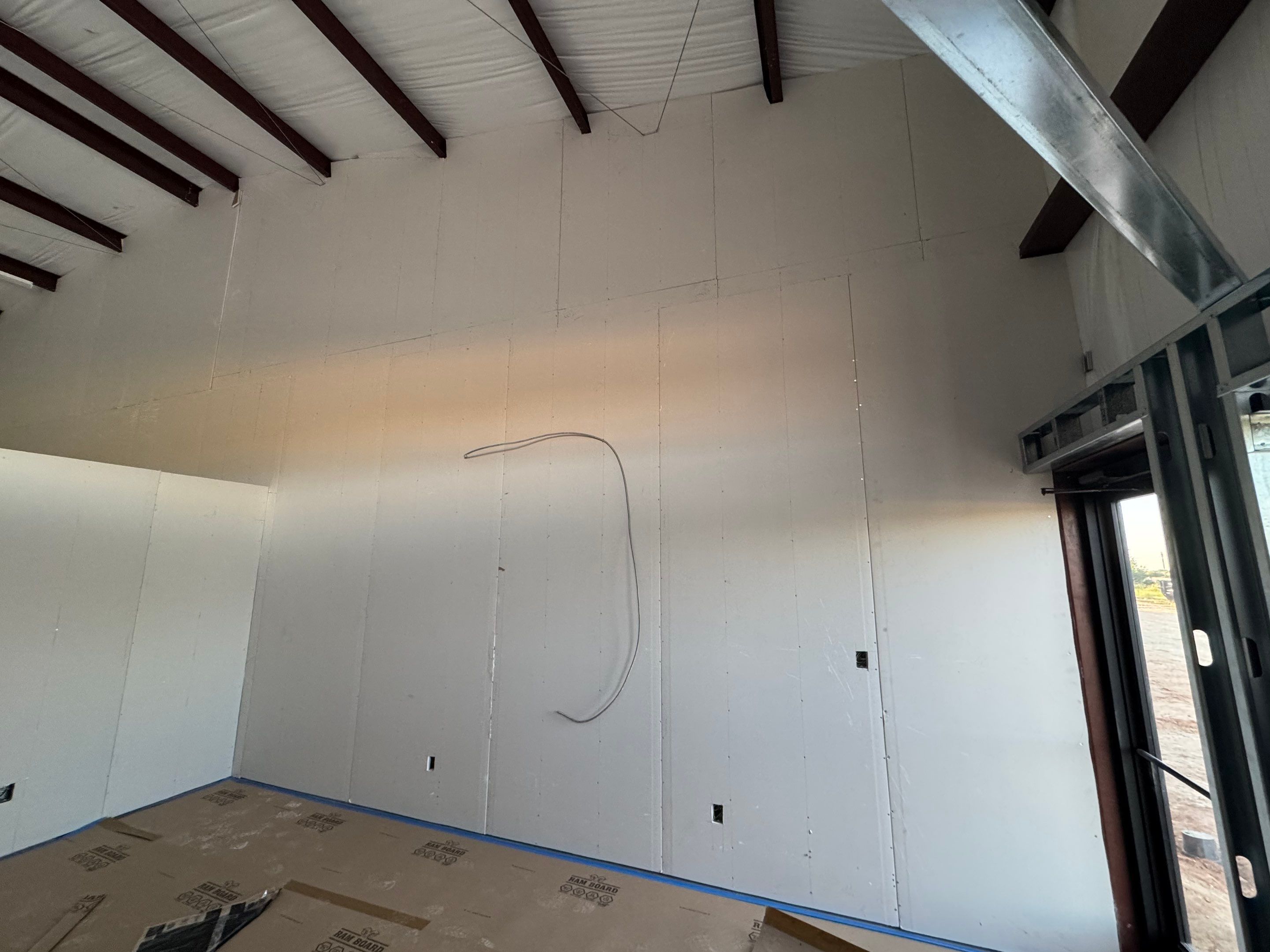 Interior wall buildout